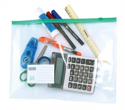 Rendszerező tasak, A4, PVC, simítózáras, DONAU