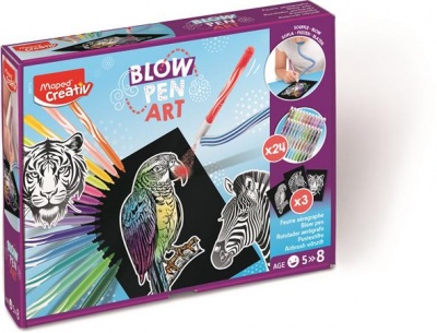 Fújós filctoll készlet, MAPED CREATIV "Blow pen Basic"