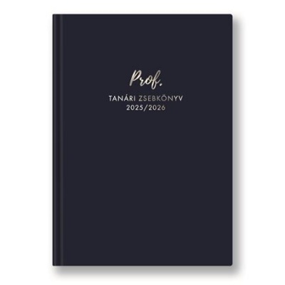 Tanári zsebkönyv, 2025/2026 tanév, A5, heti, TOPTIMER, kék