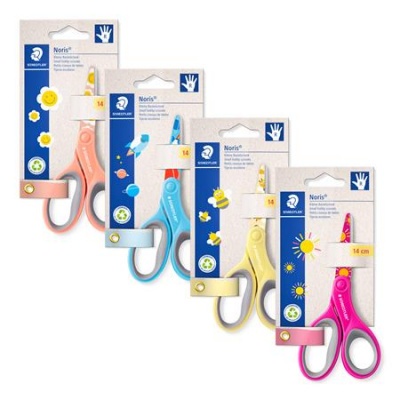 Olló, iskolai, 14 cm, STAEDTLER "Noris 965", vegyes színek