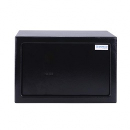 Bútorszéf, kulcsos zár, 310x200x200 mm, DONAU "Tech", fekete