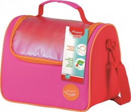 Uzsonnás táska, levehető vállpánttal, MAPED PICNIK "Origins", narancs-pink